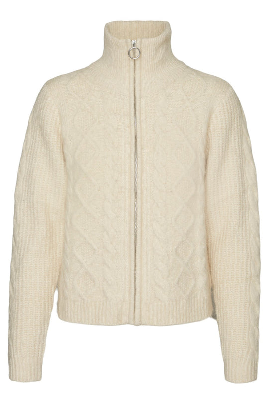 VMAlba LS Zip Cardigan - Birch