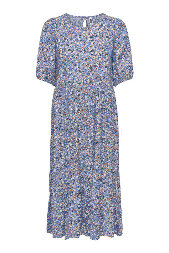 JDYStarr Life 2/4 Mid Calf Dress - Blue Bonnet CD Kamille Flowers