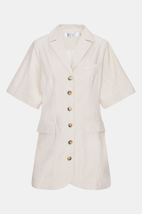 SelmaIC Blazer Dress - Beige Linen