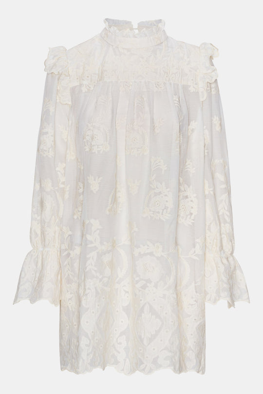 EllinorIC Lace Dress - Vintage White