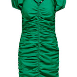 JDYCuba SS Ruching Dress - Viridis