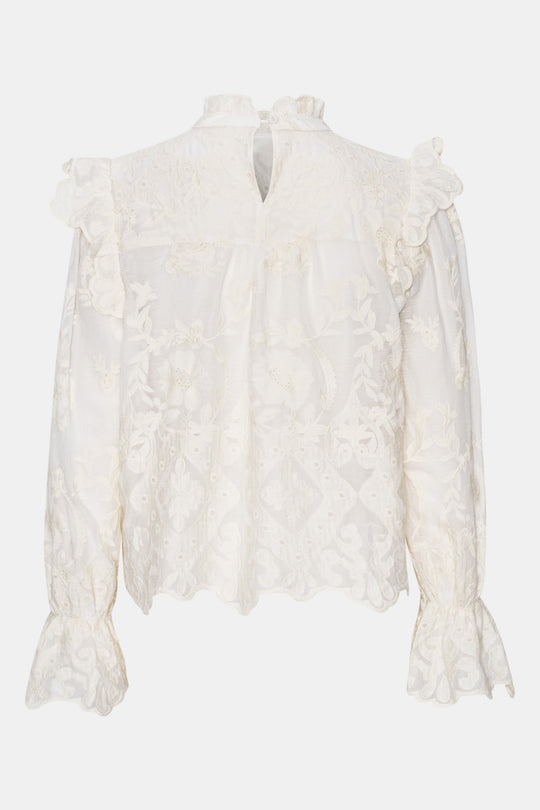 EllinorIC Lace Shirt - Vintage White