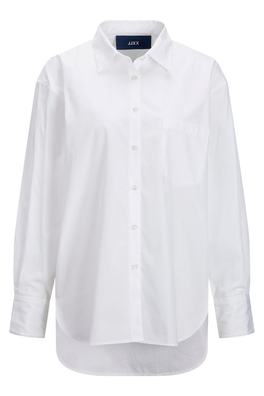 JXJamie LS Relaxed Poplin Shirt - White