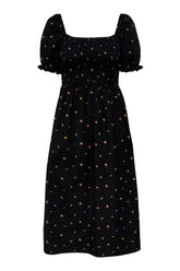 JDYMilla SS Smock Dress - Black Cherry Print