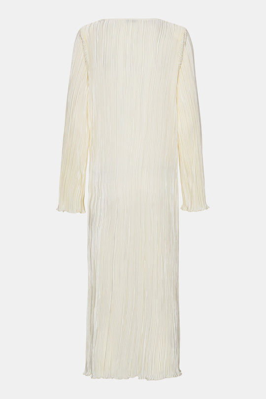 KellyIC Long Plissé Dress (Preorder del. week 42) - Off White