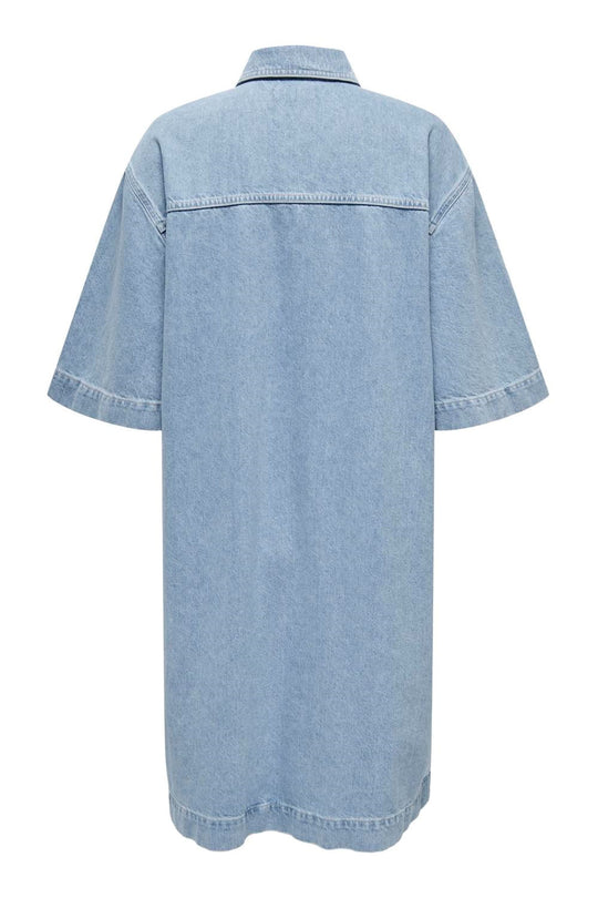 ONLSophie SS Oversize Dress - Light Blue Denim