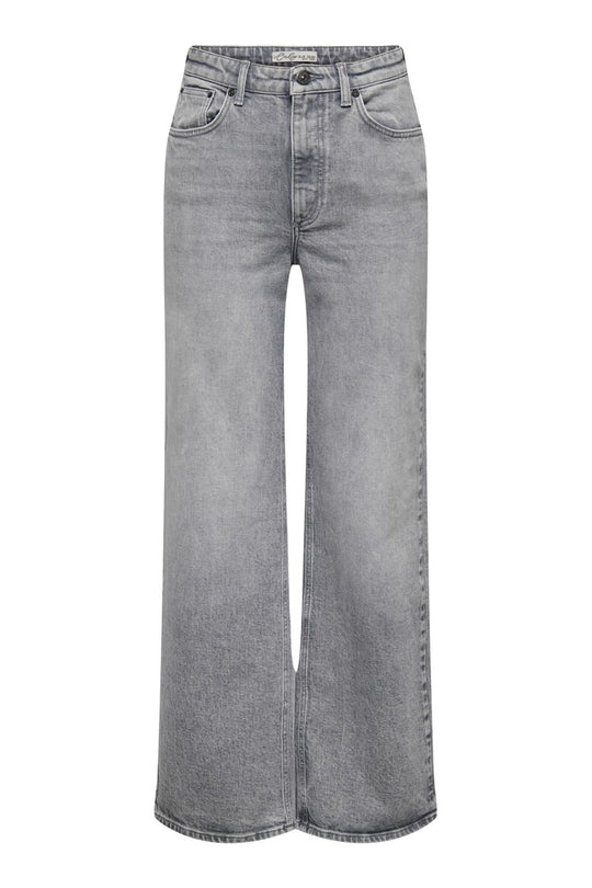 ONLJuicy HW Wide Leg Pants - Medium Grey Denim