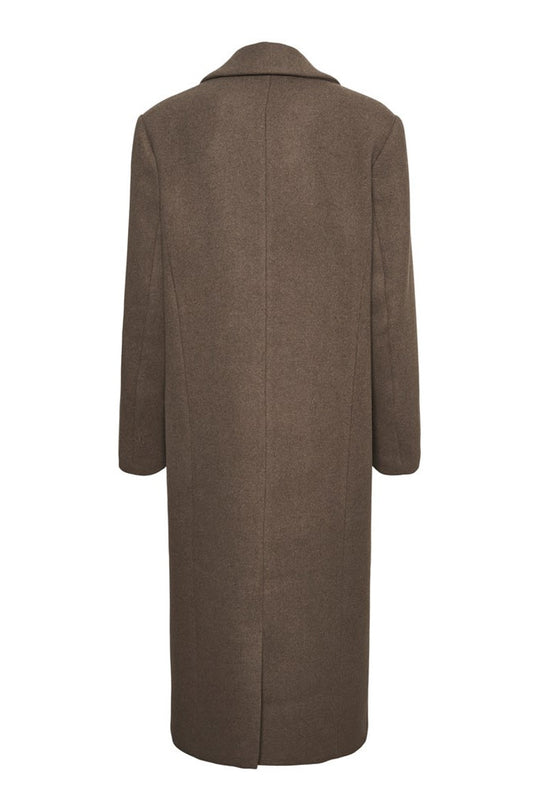 VMVenetavega Long Wool Coat - Chocolate Chip