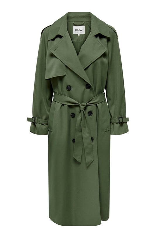 ONLChloe Trenchcoat Double B. - Four Leaf Clover