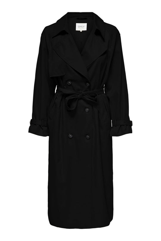ONLChloe Trenchcoat Double B. - Black