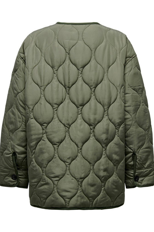 ONLCharlee LS Oversize Quilt Jacket - Deep Lichen Green