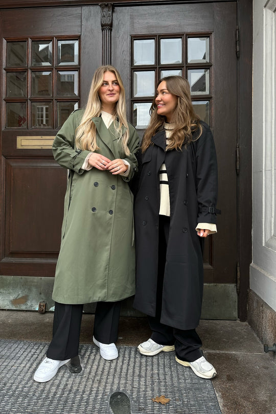 ONLChloe Trenchcoat Double B. - Black