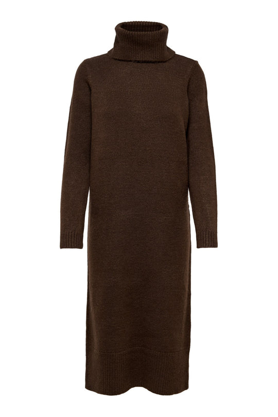 ONLBrandie LS Roll Neck Dress - Chicory Coffee