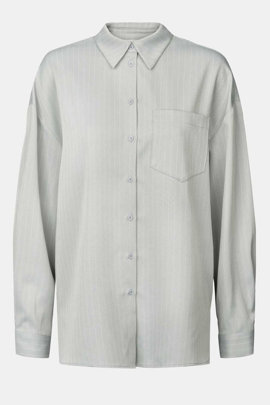LivaIC Shirt - Light Grey Pinstripe