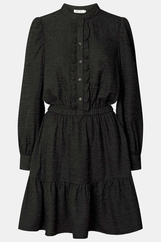 ElieaIC Ruffle Dress - Black