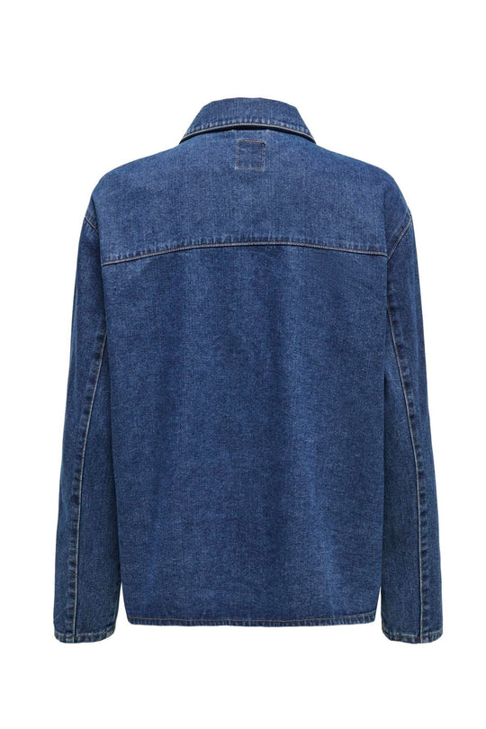 ONLThille LS Tie Jacket - Dark Blue Denim