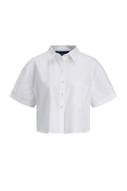 JXMolly SS Relaxed Poplin Shirt - White