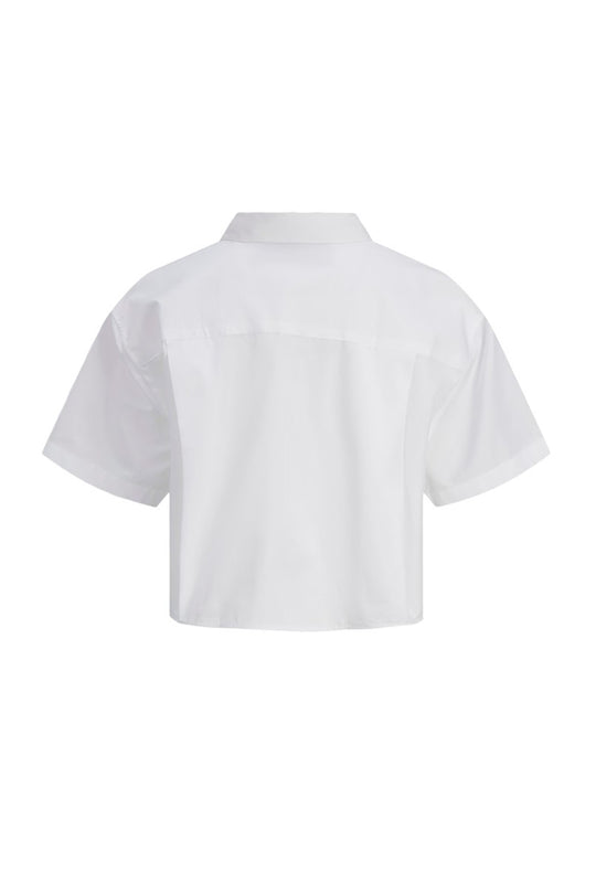 JXMolly SS Relaxed Poplin Shirt - White