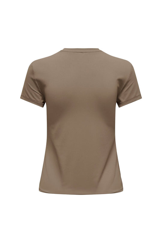 ONLEa SS Top Oneck - Walnut