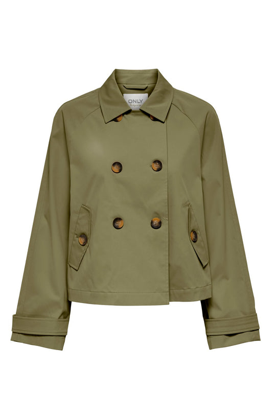 ONLApril Short Trenchcoat - Aloe