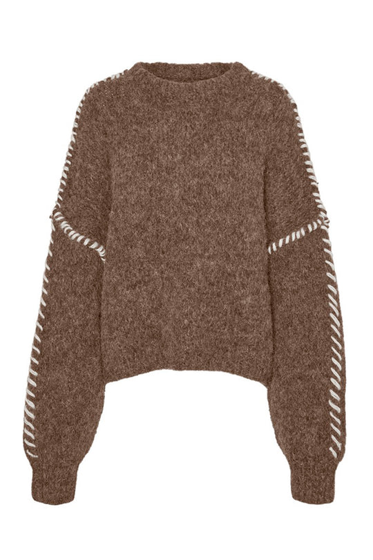 VMZen LS Oneck Pullover - Chocolate Chip