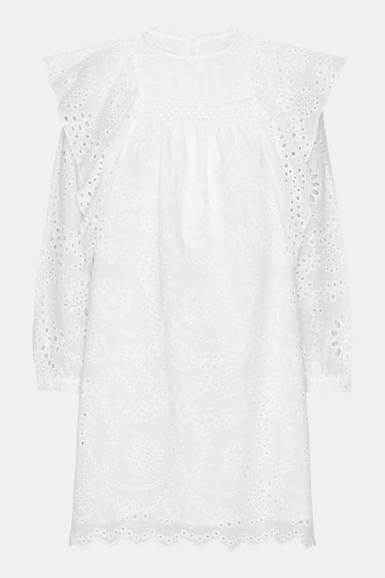 IngridIC Dress - White Embroidery