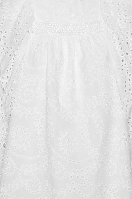 IngridIC Dress - White Embroidery