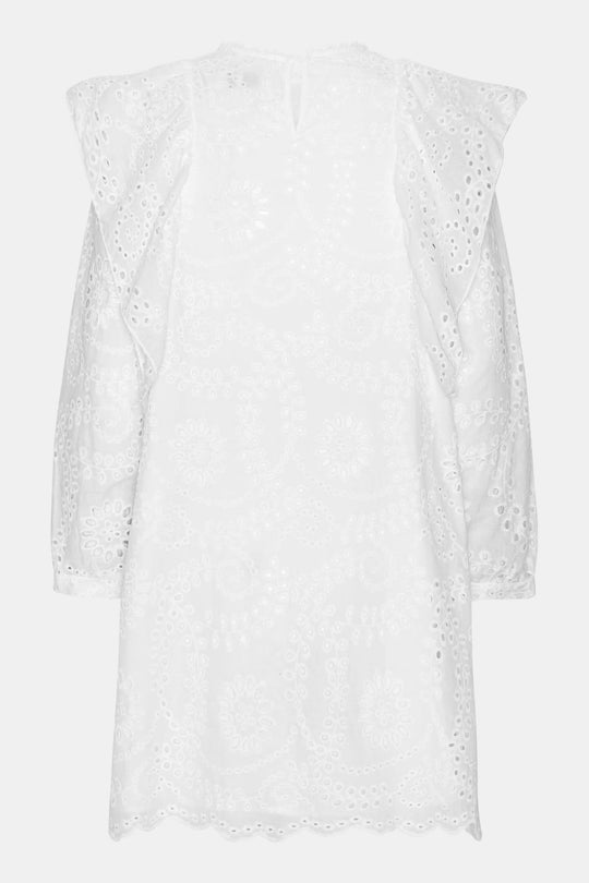 IngridIC Dress - White Embroidery