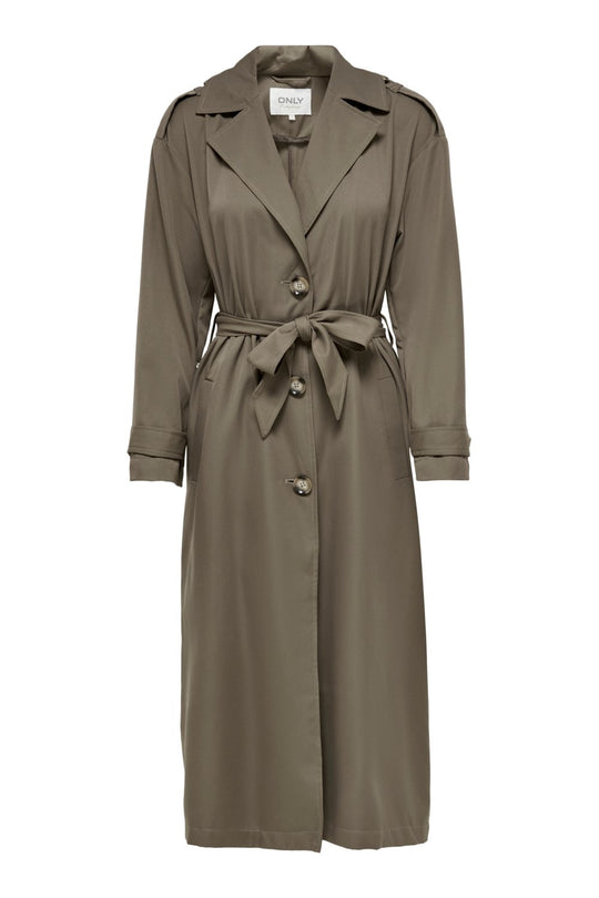 ONLLine Xlong Trenchcoat - Walnut