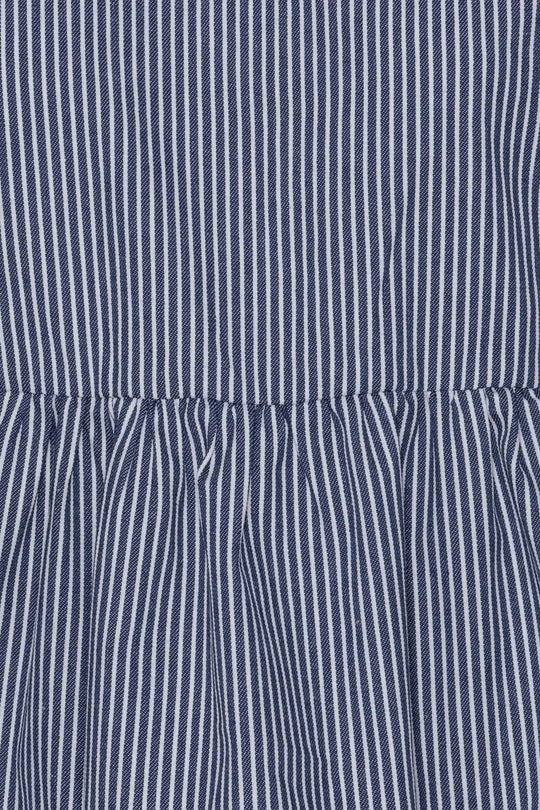 LulaIC Top - Blue Woven Stripe