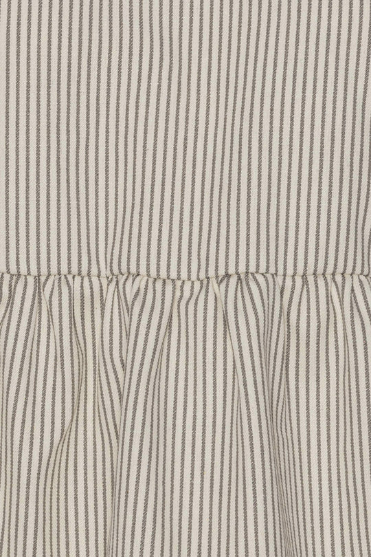 LulaIC Top - Dark Beige Woven Stripe