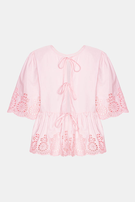 LulaIC Top - Light Pink Embroidery