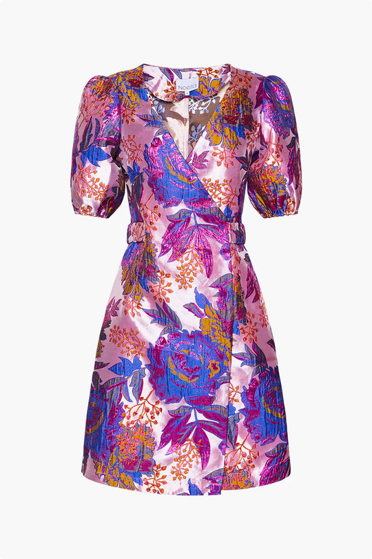 Noella Neva Belt Dress - Fuchsia Mix