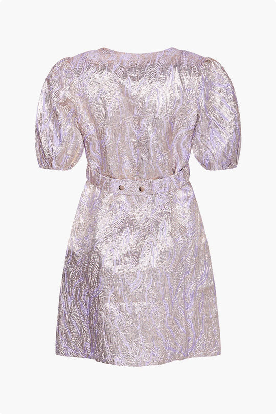 Noella Neva Belt Dress - Lavender/Silver Mix