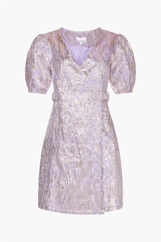 Noella Neva Belt Dress - Lavender/Silver Mix