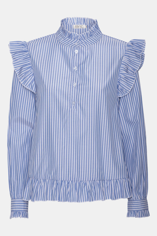 NunaIC Shirt - Blue White Stripes