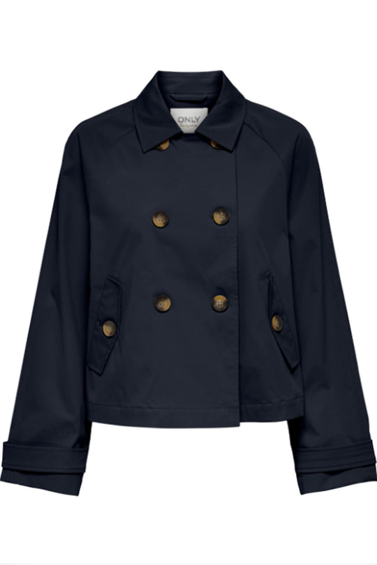 ONLApril Short Trenchcoat - Night Sky