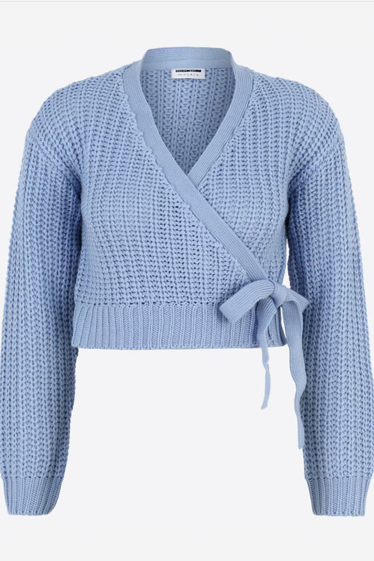 NMBarley LS Wrap Knit Cardigan - Serenity