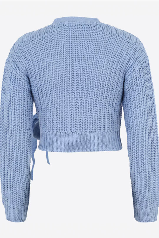 NMBarley LS Wrap Knit Cardigan - Serenity