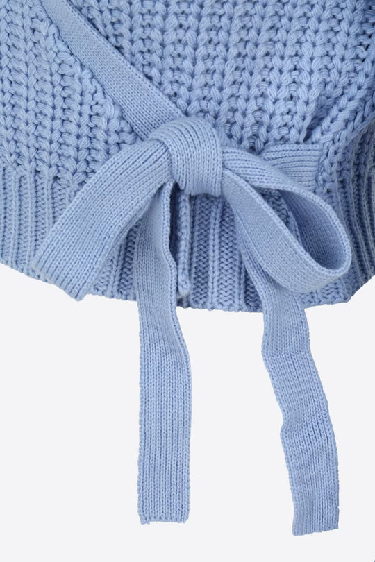 NMBarley LS Wrap Knit Cardigan - Serenity