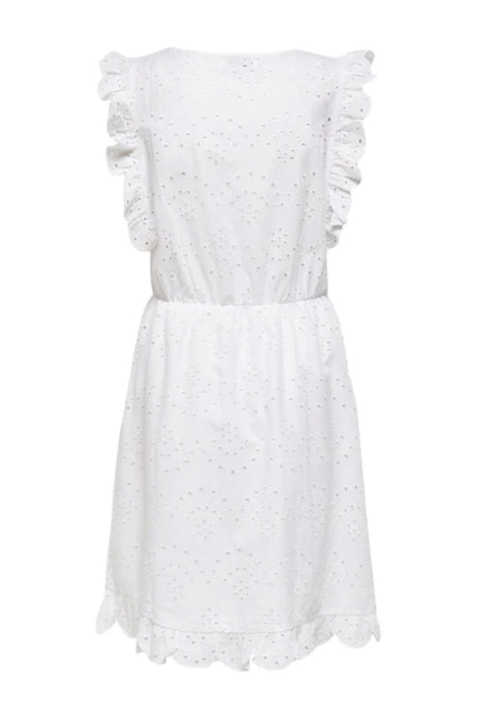 JDYTia Short Lace Dress - White