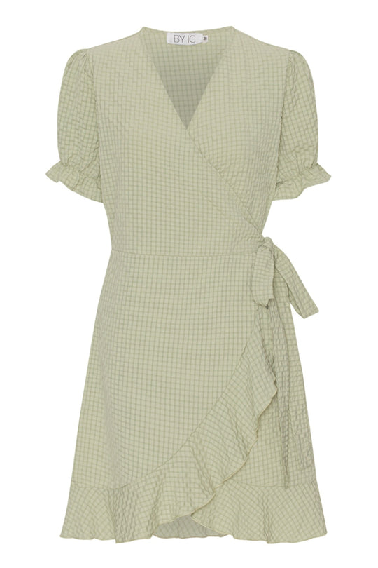 NaomiIC Dress - Bubble Check Sage