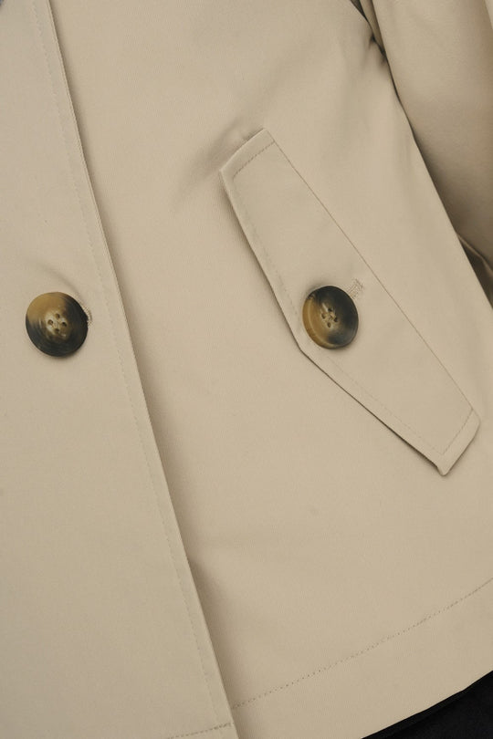 ONLApril Short Trenchcoat - Oxford Tan