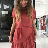 Agnes Dress - Rusty Red