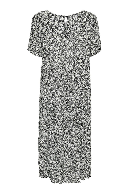 ONLAbigail Life SS Midi Dress - Black ONLAllie Ditsy Flower