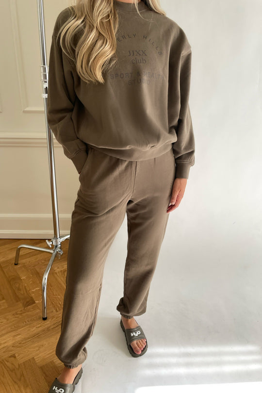 JXBianca HW Relaxed Vin Sweatpants - Morel