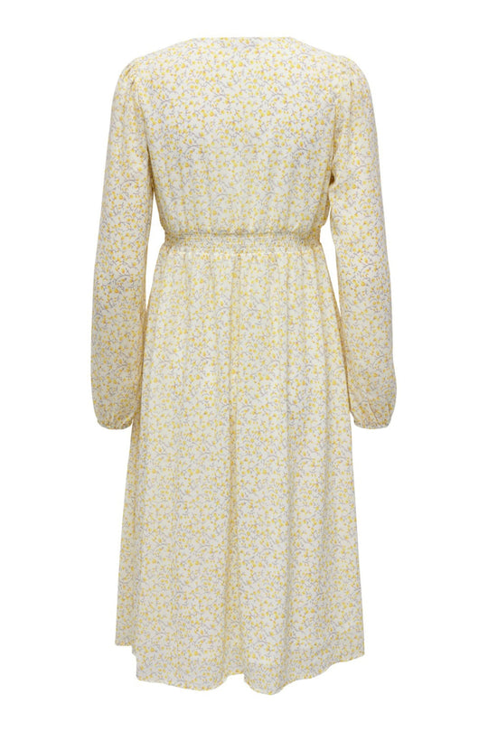 ONLAmanda LS Midi Dress - Mercury Alva Leaf