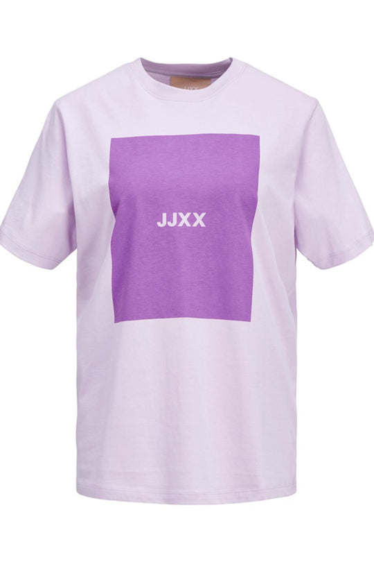 JXAmber SS Relaxed Every Square Tee - Pastel Lilac