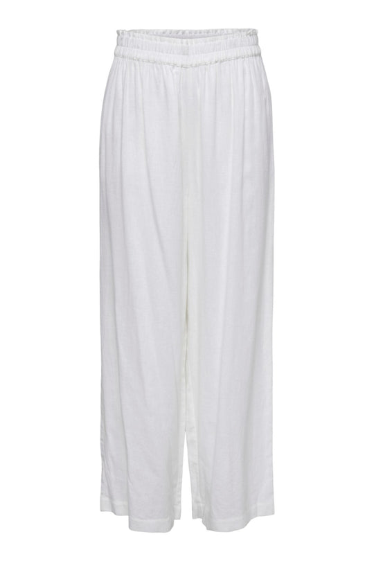 ONLTokyo HW Linen Blend Pant - Bright White