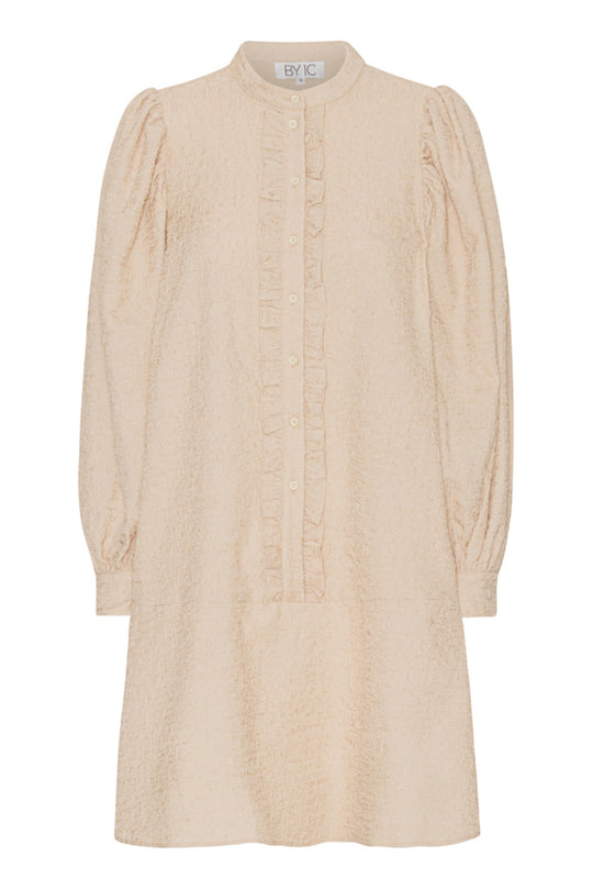 ElieIC Ruffle Dress - Light Beige